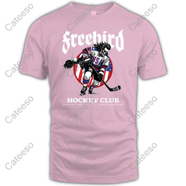 Lynyrd Skynyrd X Spittin Chiclets Freebird Hockey Club T Shirts