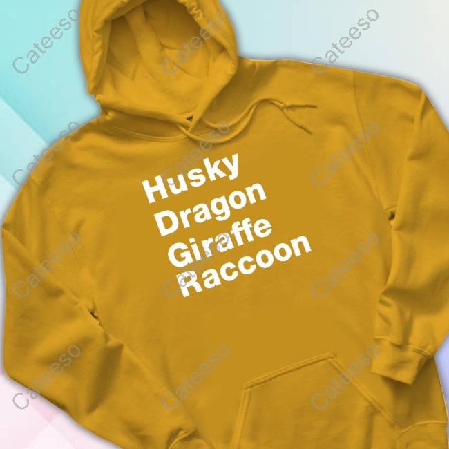 Husky Dragon Giraffe Raccoon Sweatshirt