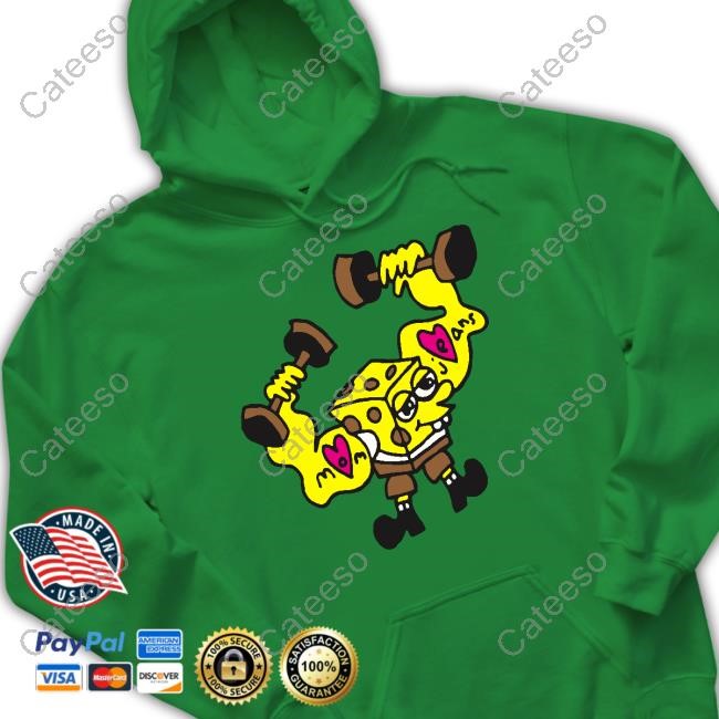 Mom Jeans Musclebob Buffpants Hooded Sweatshirt