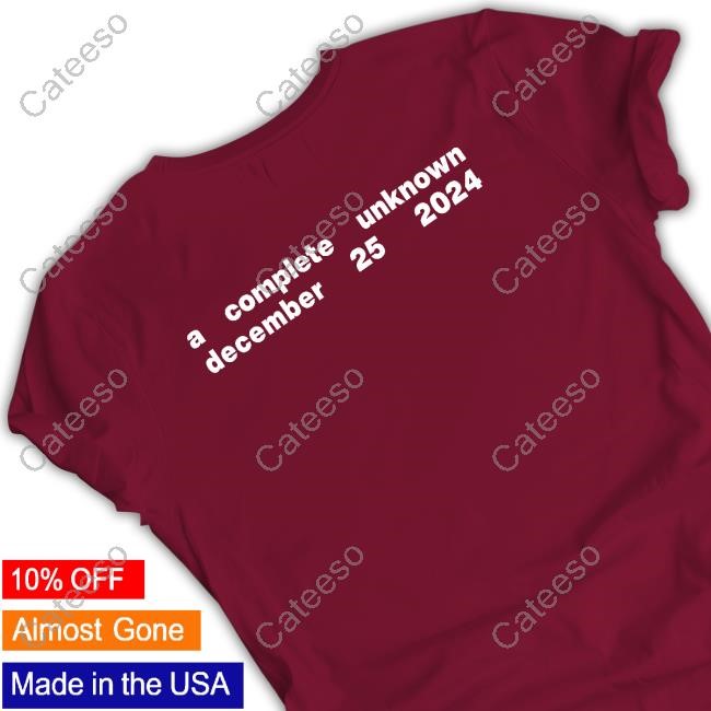 A Complete Unknown Silhouette December 25 2024 Crewneck Sweatshirt