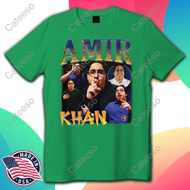John Fanta Amir Khan Retro Graphic Shirt