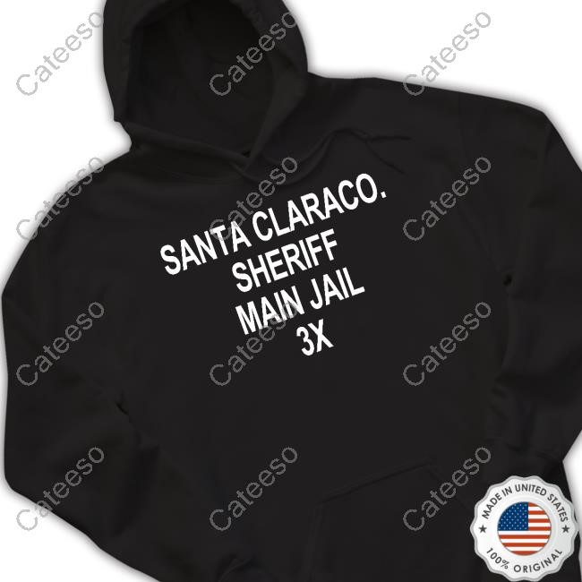 Santa Claraco Sheriff Main Jail 3X Crewneck Sweatshirt Cain Velasquez Wearing