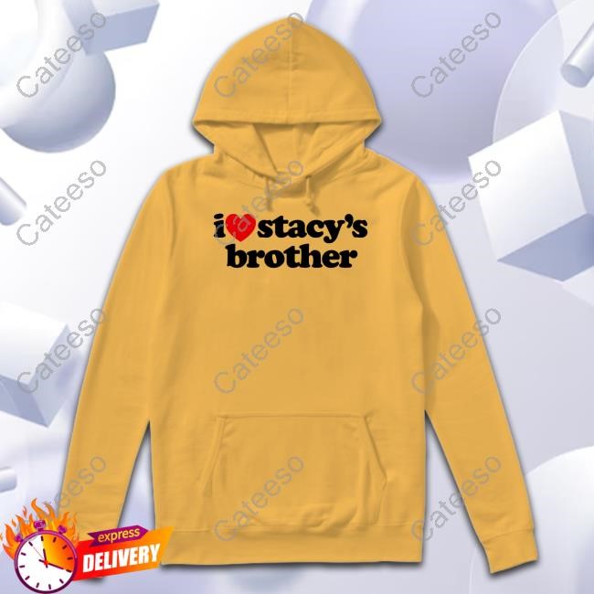 Mad Tsai I Love Stacy's Brother White Zip Hoodie