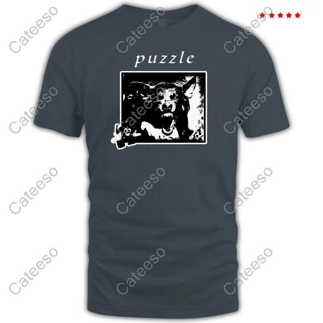 Puzzle Damage Dog Black Hoodie Sweatshirt