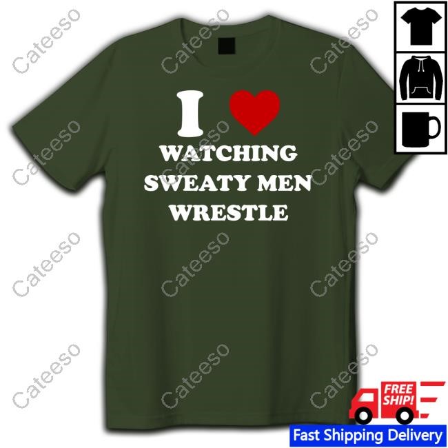 Yellowhairdpunk I Watching Sweaty Men Wrestle Shirt Yellowhairdpunk I Watching Sweaty Men Wrestle Shirt